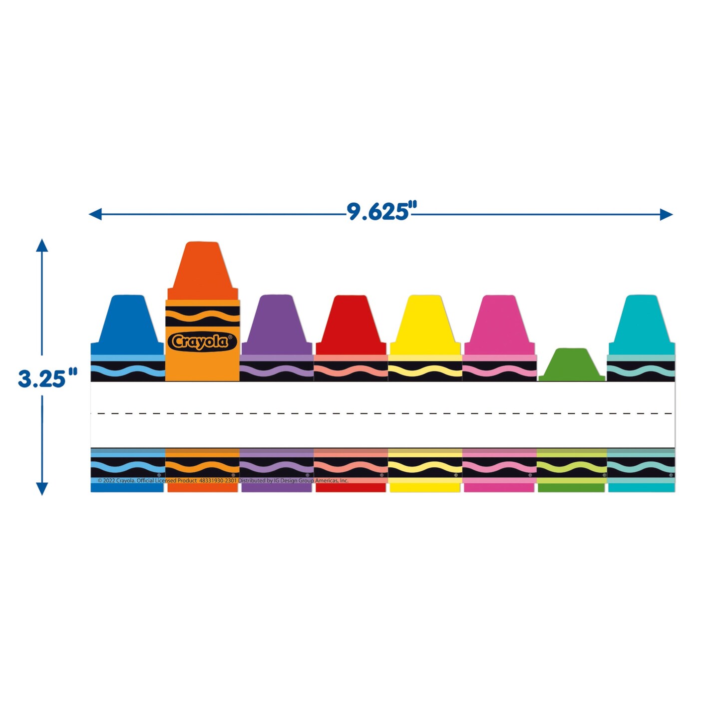 Crayola&#xAE; Tented Name Plate, 9-5/8&#x22; x 6-1/2&#x22;, Pack of 36