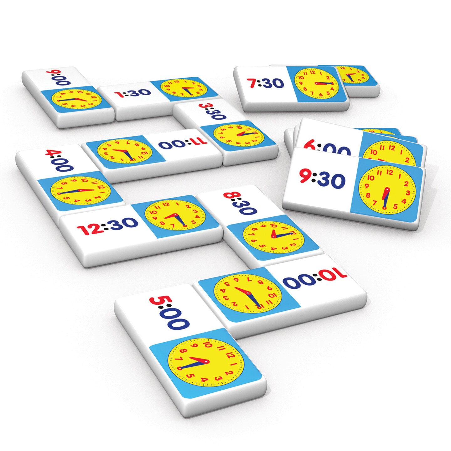 Time Dominoes Junior Learning Activity Cards for Ages 6-8 Grade 2 Grade 3 Learning, Math, Perfect for Home School, Educational Resources