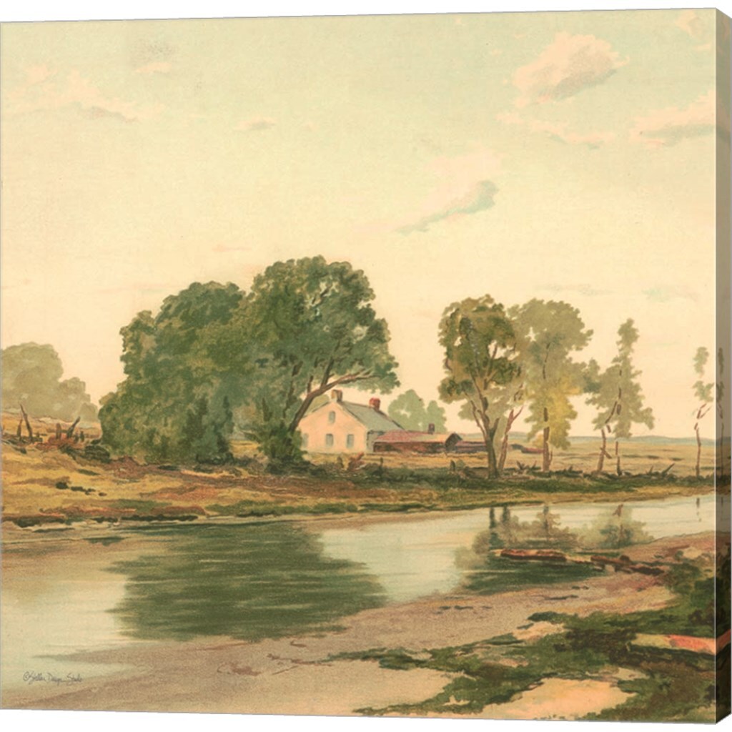 Country Pond 3 by Stellar Design Studio 24" x 24" Canvas Wall Art