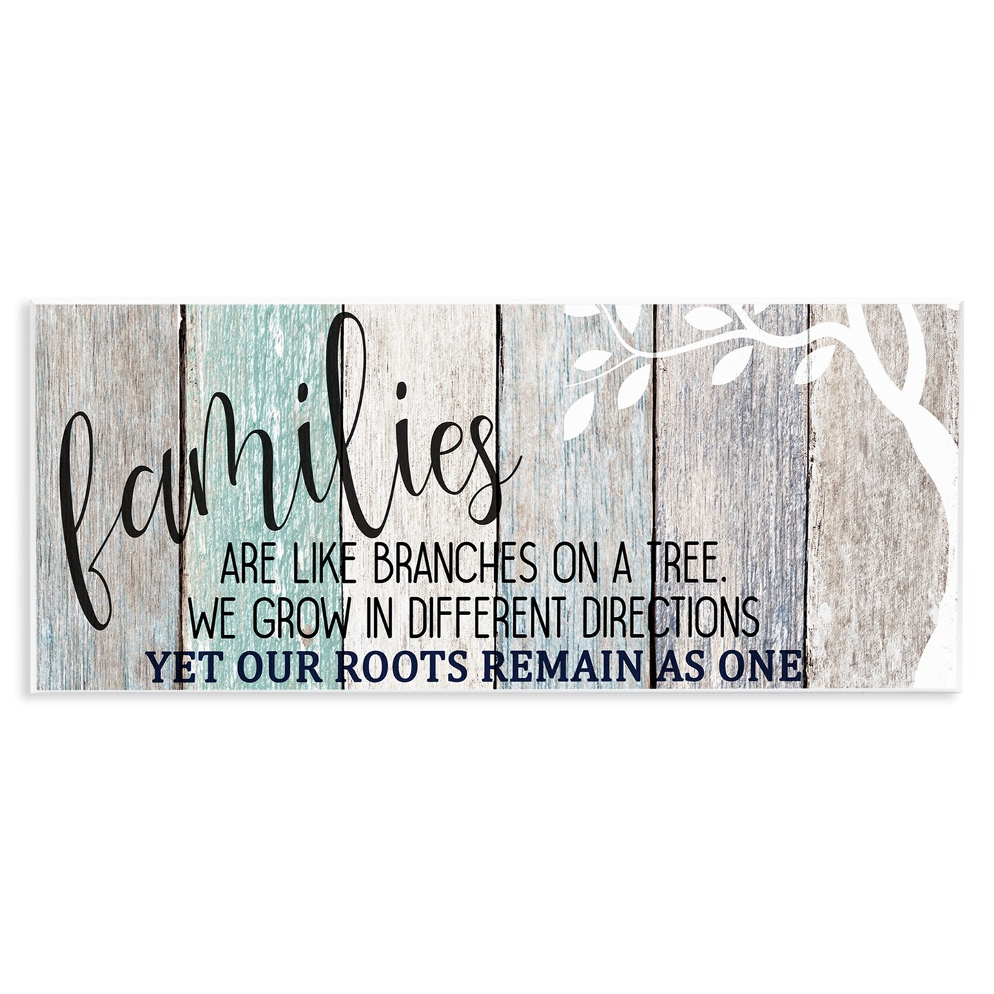 Stupell Industries Inspirational Families are Branches Quote Wall Plaque Art
