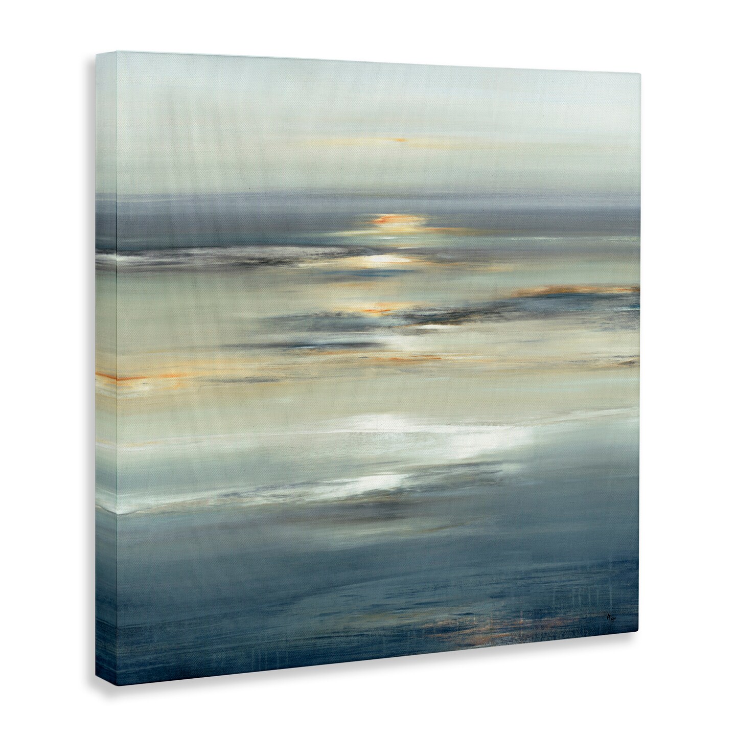 Stupell Industries Abstract Tranquil Nautical Sunrise Canvas Wall Art