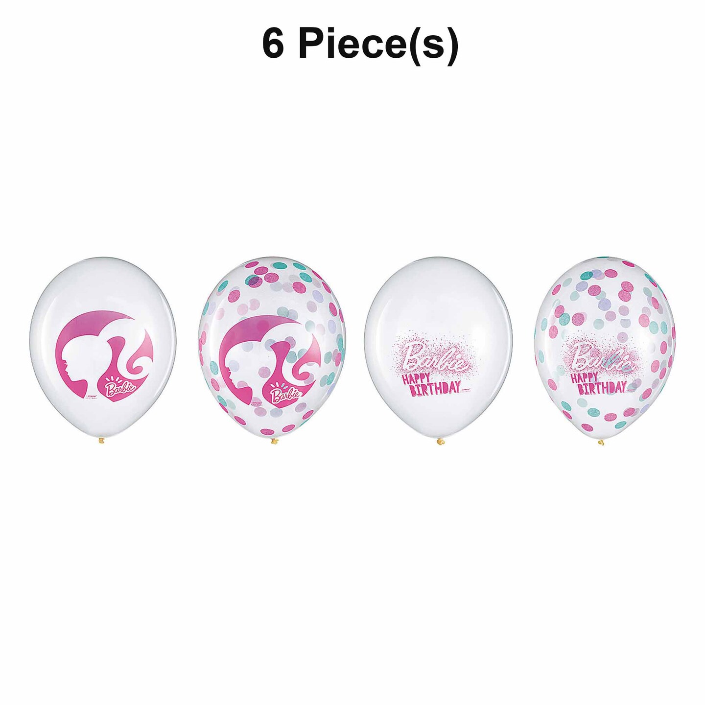 Barbie Dream Together Happy Birthday 12" Latex Balloons 6 Pc.