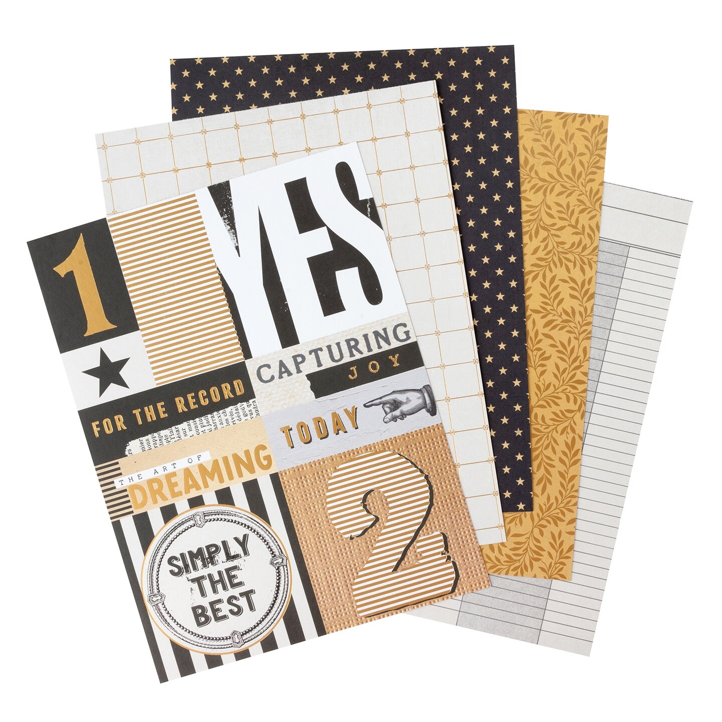 BoBunny Charmed Chronicles 6x8" Paper Pad with Gold Foil Accents