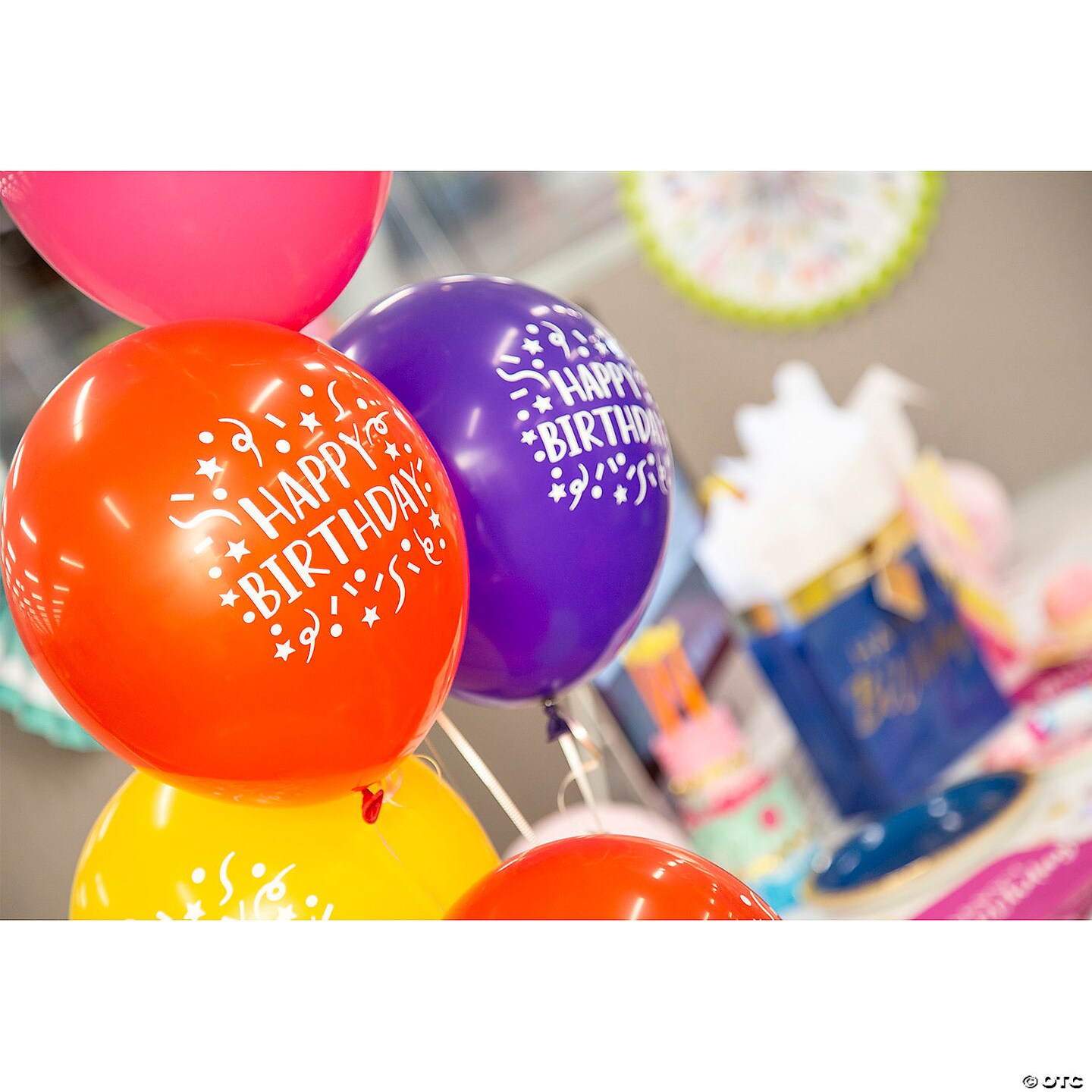 11&#x22; Bright Happy Birthday Latex Balloons 24 Pc.