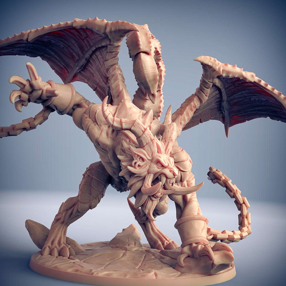 Manticore With Lady Kashala | 3D Printed Resin Miniatures store