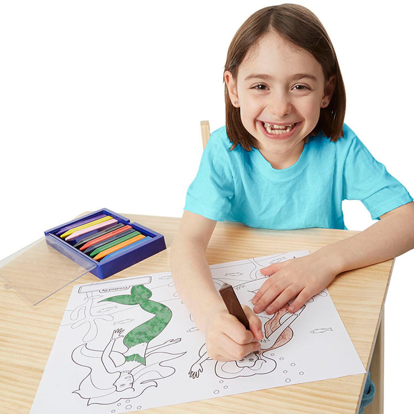 Jumbo 50-Page Kids&#x27; Coloring Pad - Space, Sharks, Sports, and More