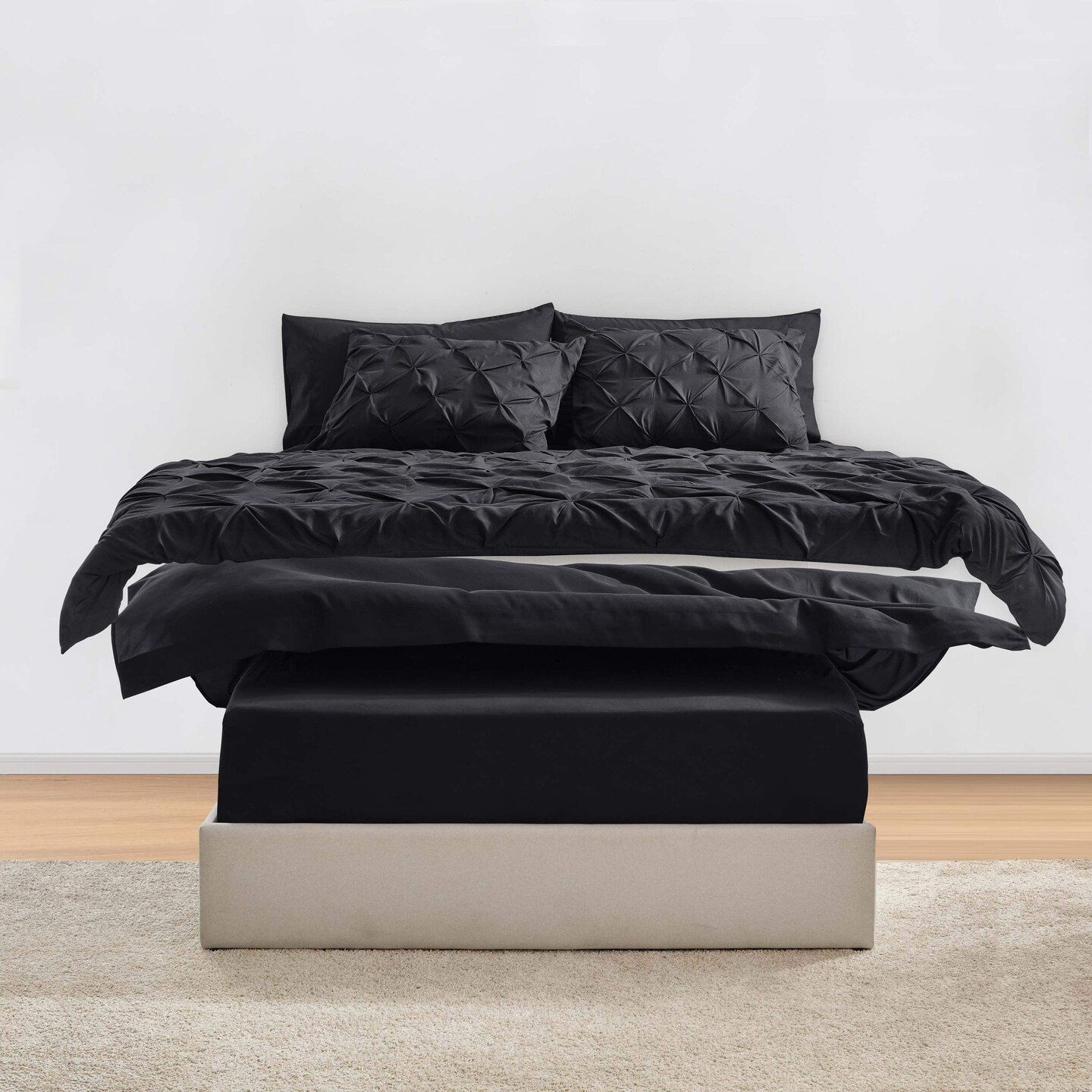 Nestl Pinch Pleat Bed in a Bag