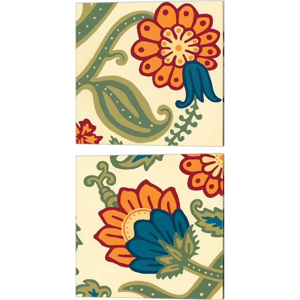 Wallflower by Lee Anderson 14&#x22; x 14&#x22; Canvas Wall Art (Set of 2)