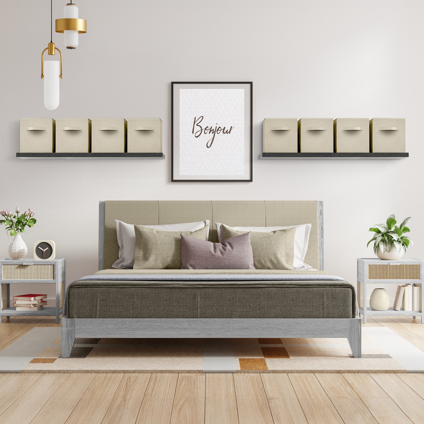 Sorbus 8 Pack 11 Inch Foldable Storage Cubes with Handles- for Organizing Home, Shelves, Nursery, Playroom, Closet and More