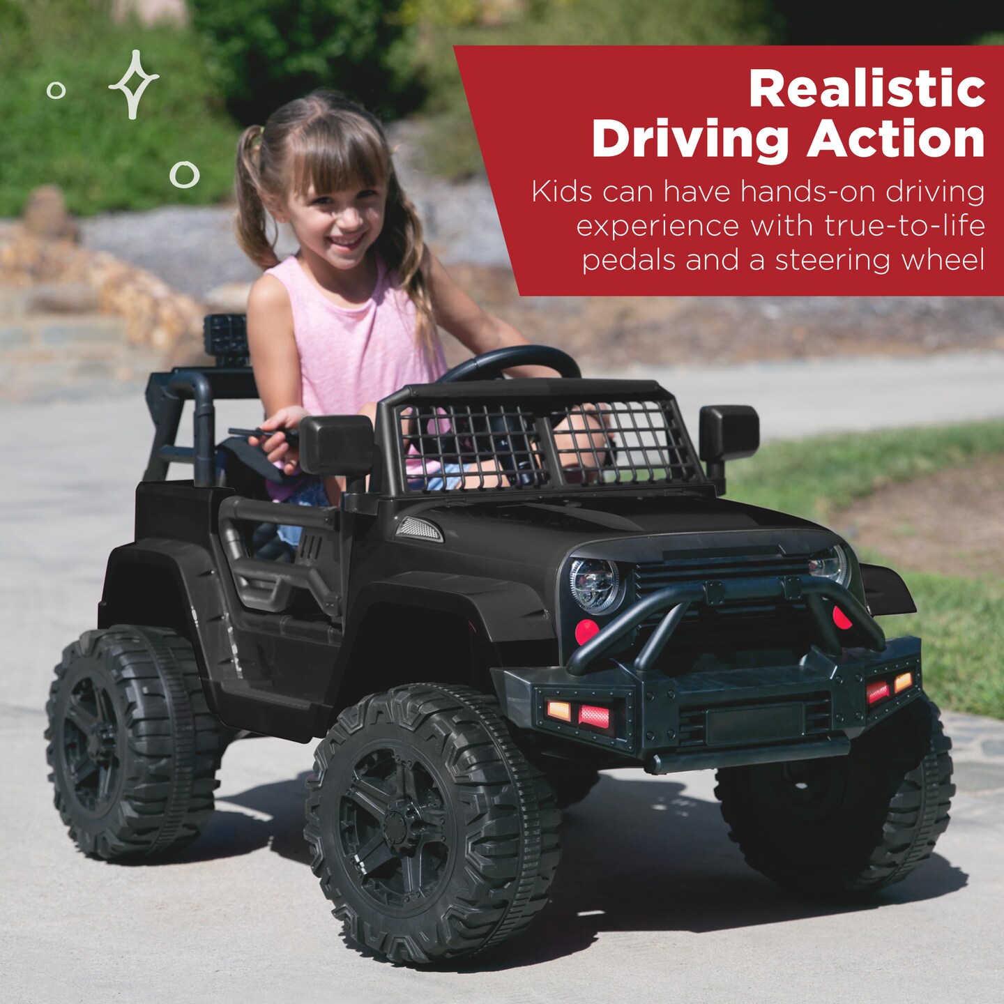 Best Choice Products 12V Kids Ride On Truck Car w/ Parent Remote Control, Spring Suspension, LED Lights