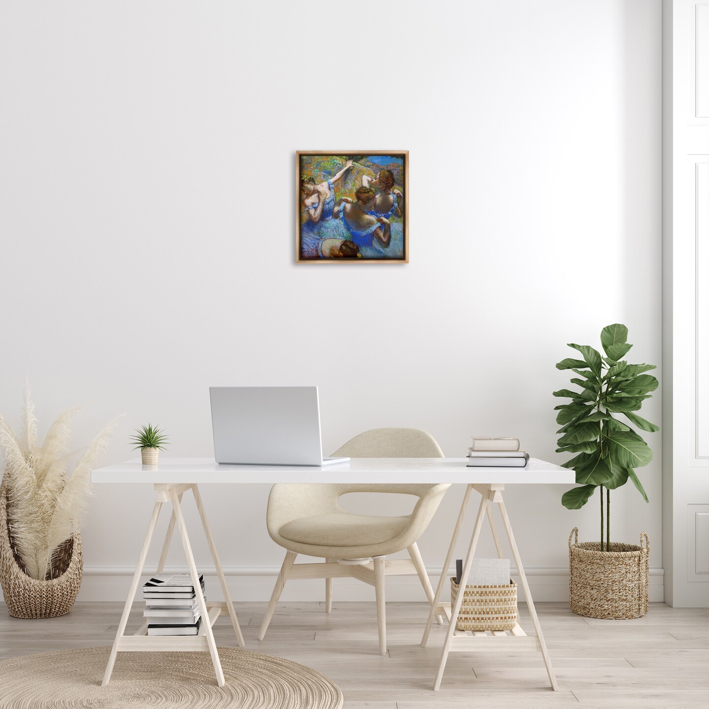Stupell Industries Ballet Dancers Classic Degas Painting Framed Floater Canvas Wall Art