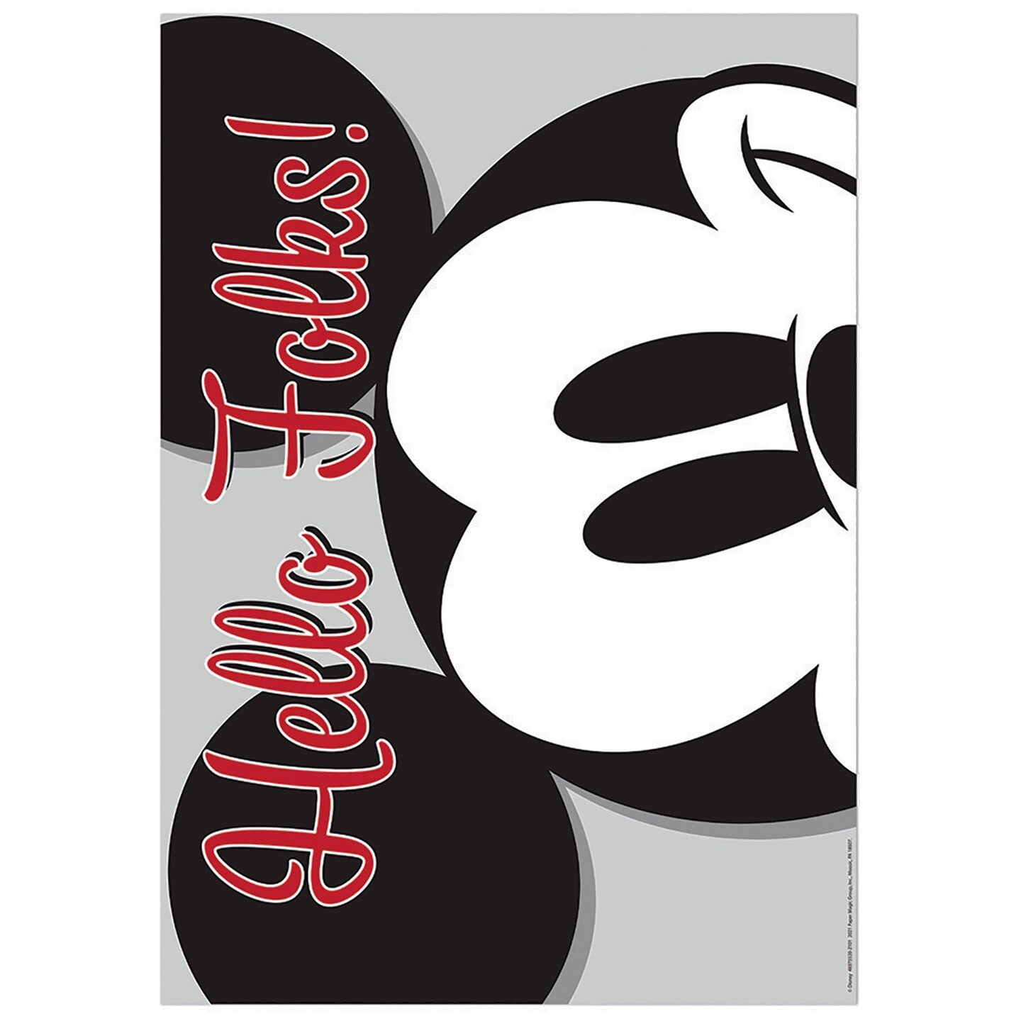 Mickey Mouse&#xAE; Hello Folks! Poster, 13&#x22; x 19&#x22;
