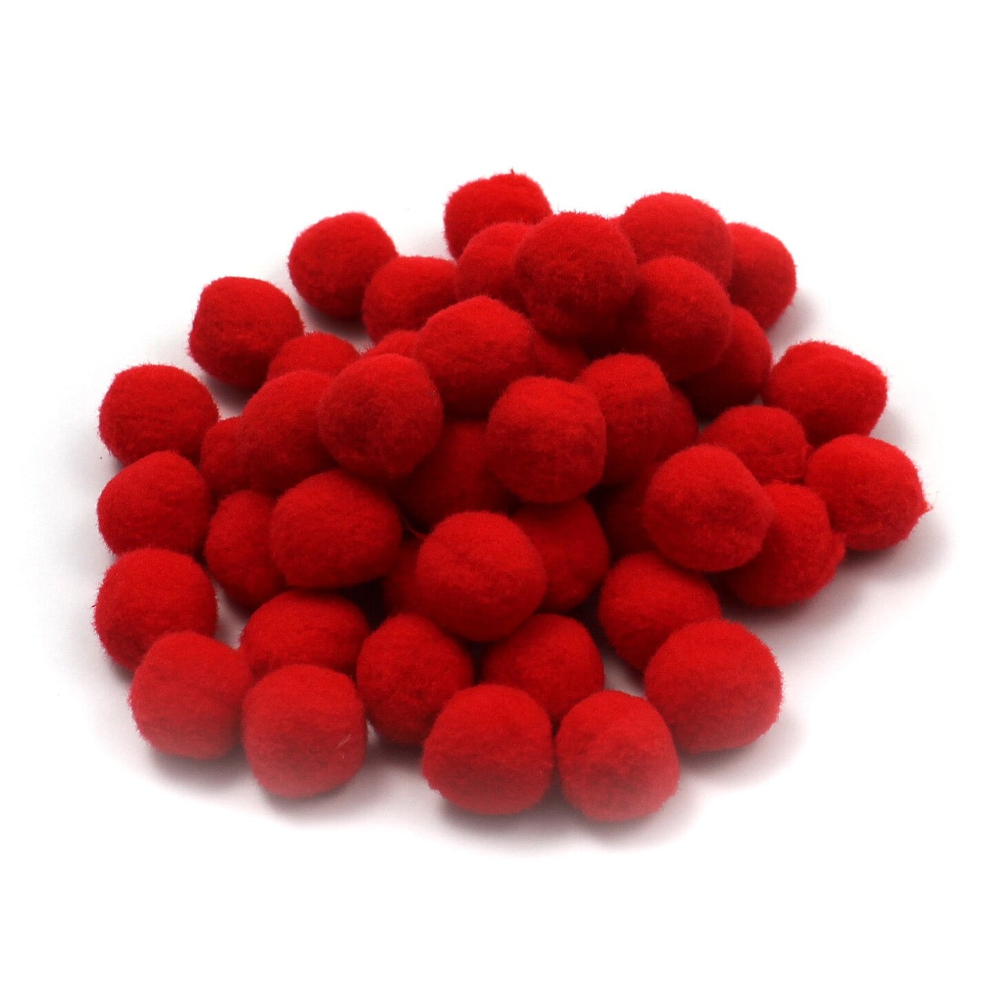 Creative Arts&#x2122; Pom-Poms, 1&#x22;, Red, Pack of 50