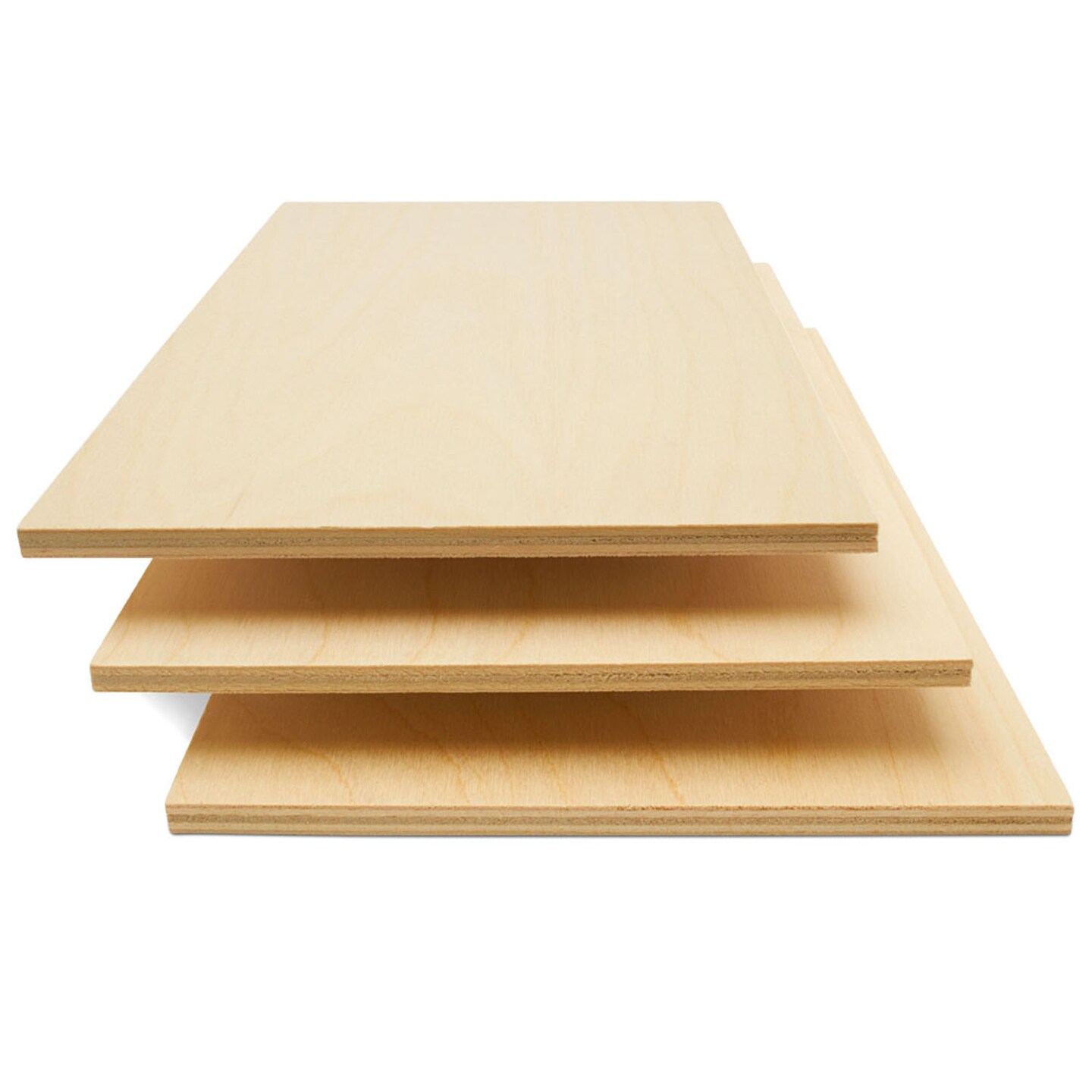 Baltic Birch Plywood, 12 x 6 Inch, B/BB Grade Sheets, 1/4 or 1/8 Inch Thick| Woodpeckers