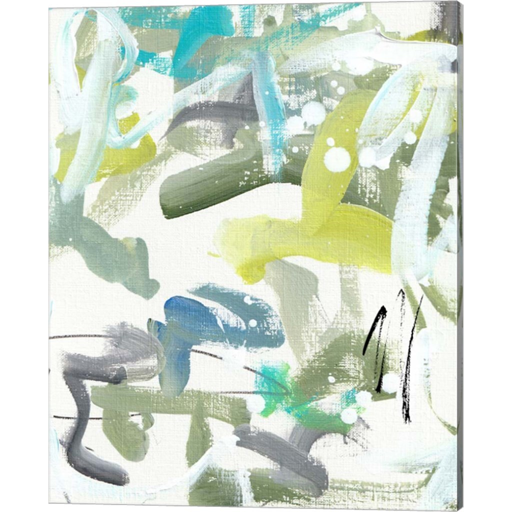 Green Blue by Valerie Wieners 12&#x22; x 15&#x22; Canvas Wall Art (Set of 2)
