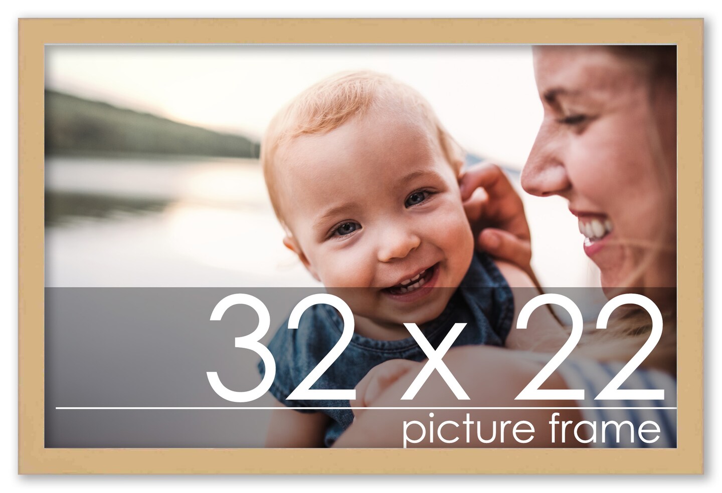 22x32 Minimalist Picture Frame with UV-Resistant Acrylic & Acid