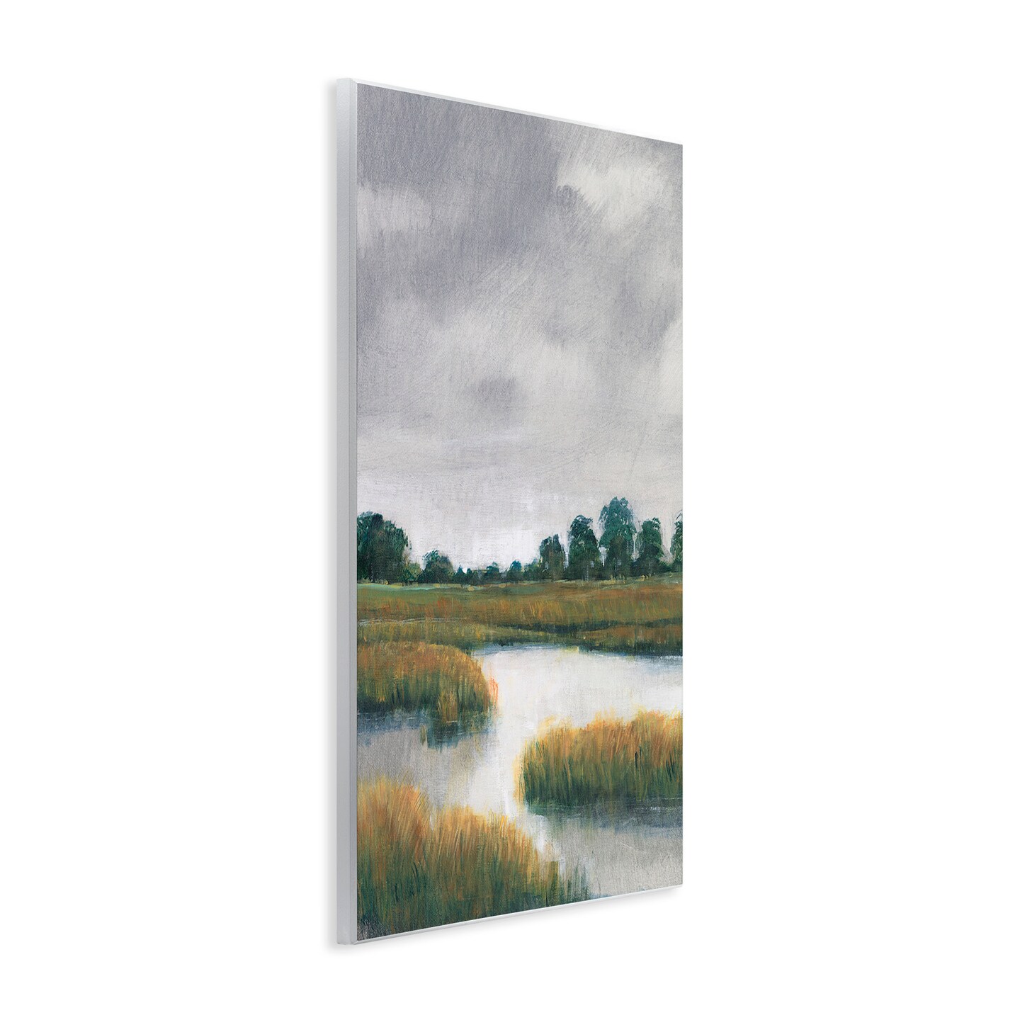 Stupell Industries Cloudy Rural Marsh Landscape Wall Plaque Art