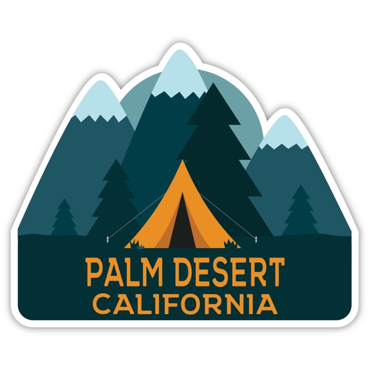 Palm Desert California Souvenir Decorative Stickers (Choose Theme And Size)