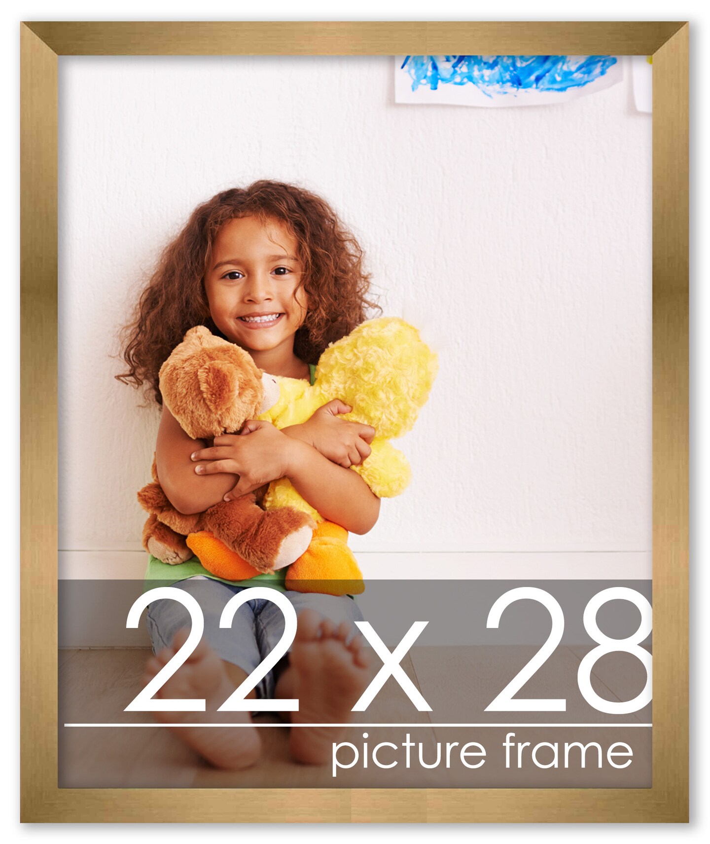 22x28 Solid Wood Picture Frame with UV-Resistant Acrylic &#x26; Acid-Free Backing, Available in 6 Finishes: Matte Black, Matte White, Metallic Bronze, Silver, Natural Wood Grain &#x26; Mahogany