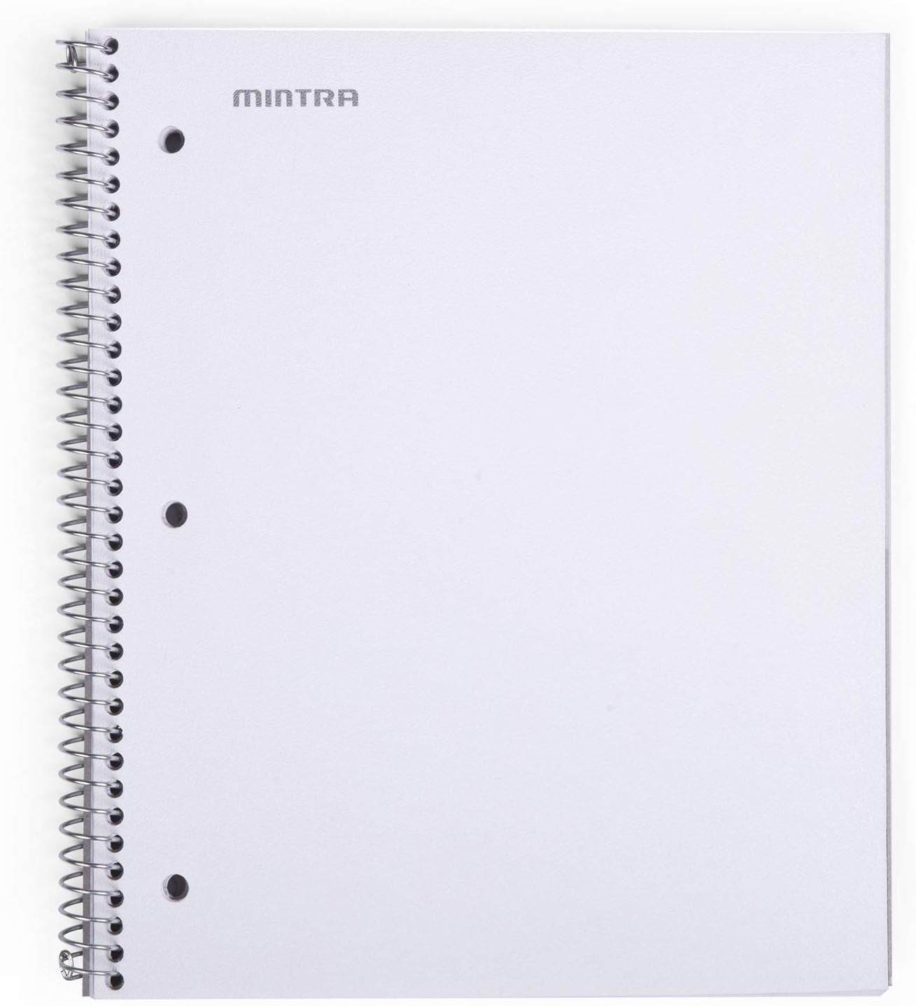Office Durable Spiral Notebooks, 1 Subject, (White, 4X4 Graph 1Pk), 100 Sheets, Poly Pocket, Moisture Resistant Cover, School, Office, Business, Professional