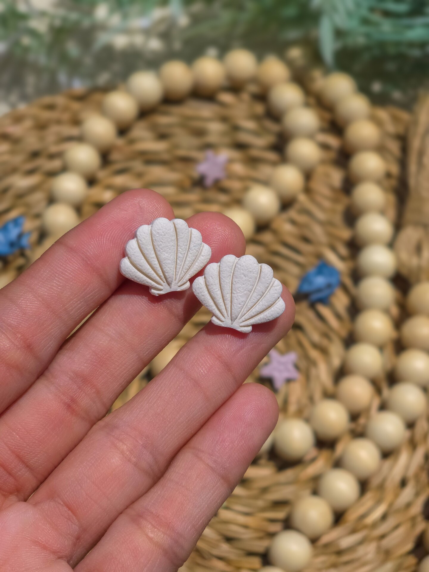 Beach earrings studs discount