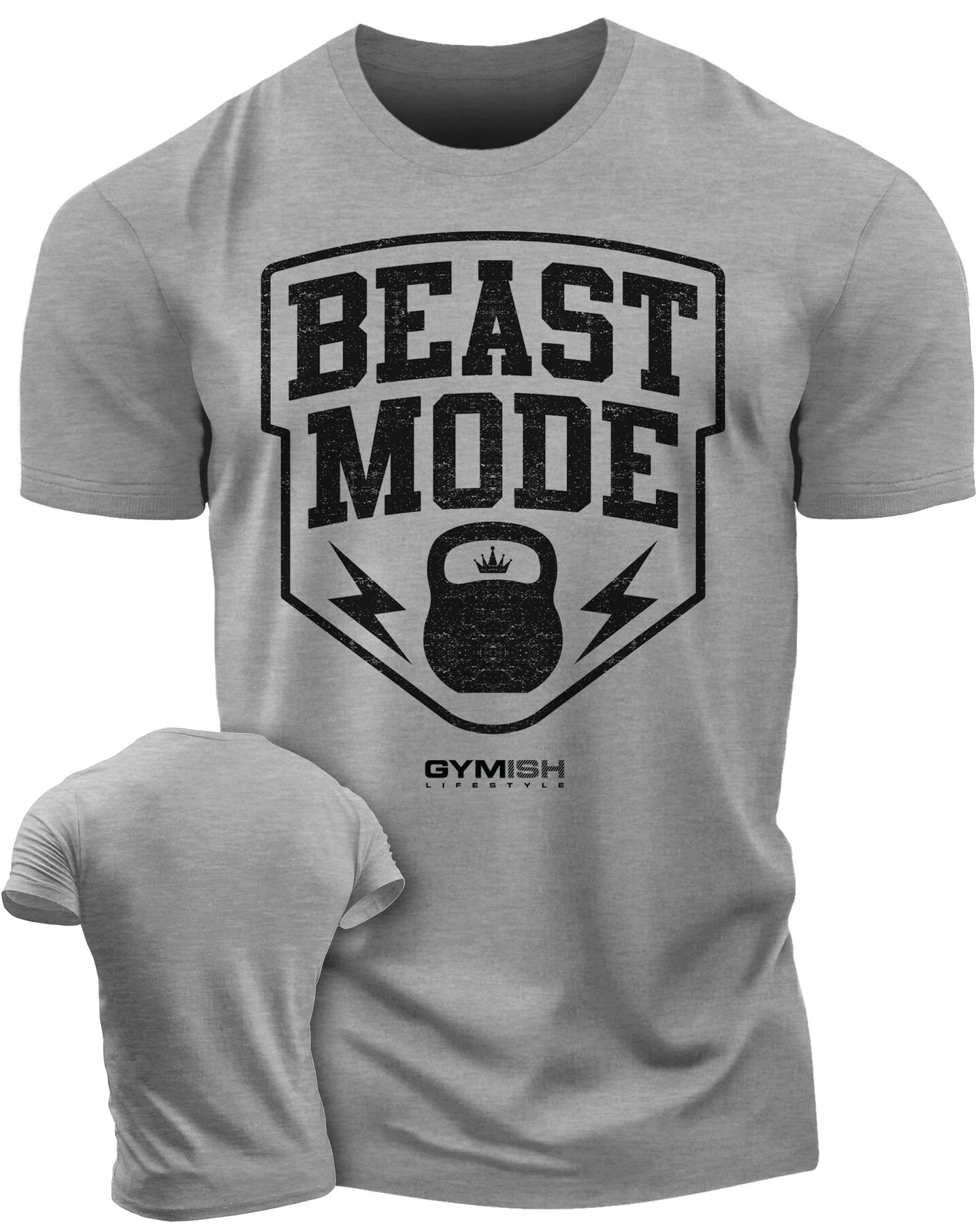 007. Beast Mode Funny Motivational Workout Gym T-Shirt for Men product 5
