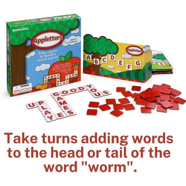 Appletters: Race to Build A Word Worm in This Board Game for Kids