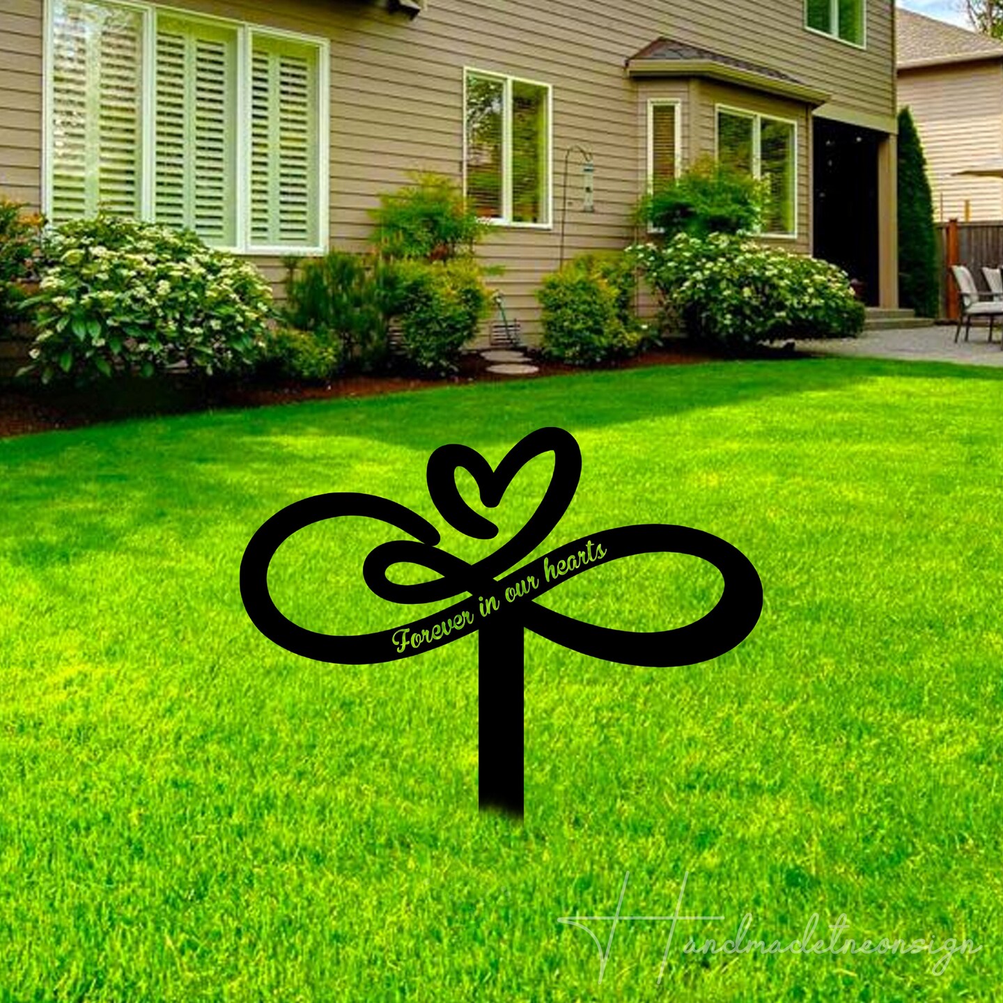 Custom Grave Decorations For Cemetery Stake Forever, Graves Cemetery Memorial Stake, Cemetery Metal Stake, Personalized Grave Outdoor Stake product 4