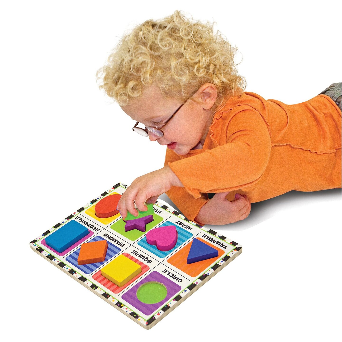 Shapes Chunky Puzzle, 9&#x22; x 12&#x22;, 8 Pieces