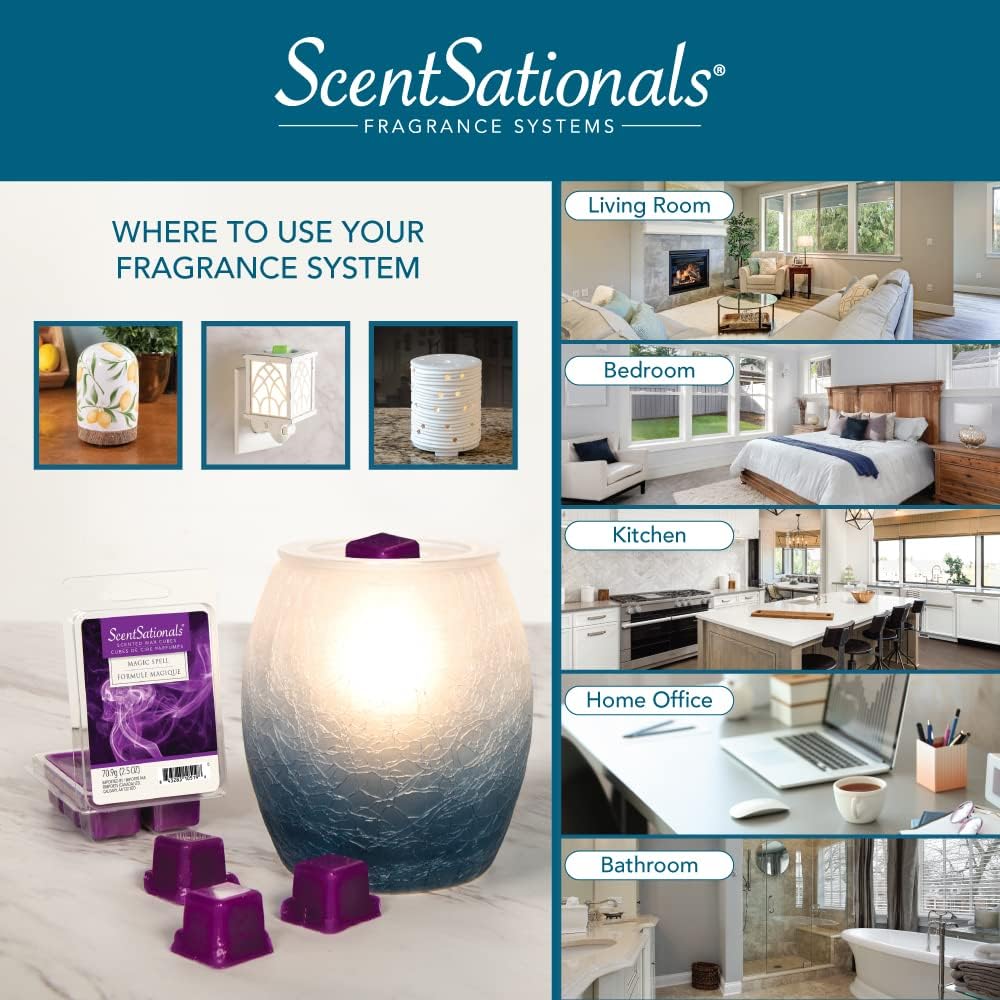 Wax Melt Warmer, Wax Warmer for Scented Wax Melts - Halloween Collection Jack O' Lantern - Candle Wax Melter for Fragrance Cubes, Tarts