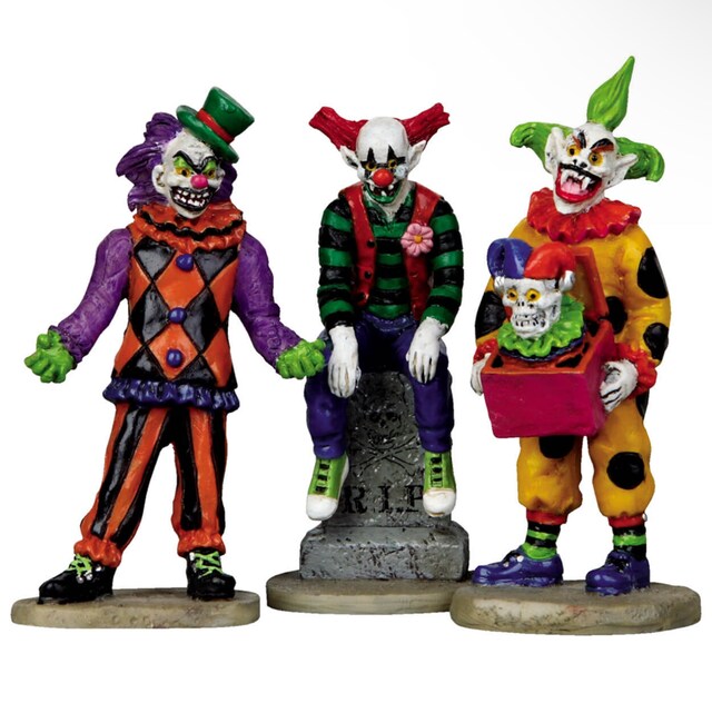 Lemax Spookytown Evil Sinister Clown Set/3