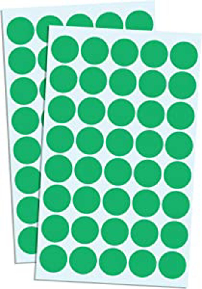 Dot Stickers 25 Sheets 3/4" (19mm) – 1280 Pack | Color Coding, Organizing & Craft Labels