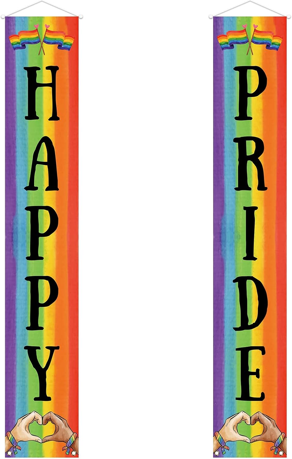 Pride Decoration Outdoor Happy Pride Banner LGBTQ Decor Gay Lesbian Bisexual Transgender Pride Day Month Parade