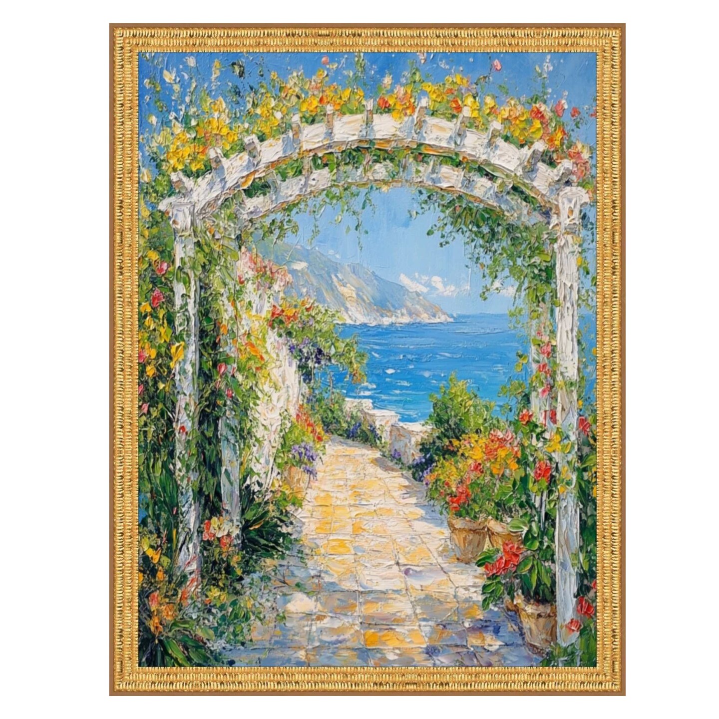 Contemporary Modern Slim Bright Gold Pebbled Texture Picture Frame 20x24 frame
