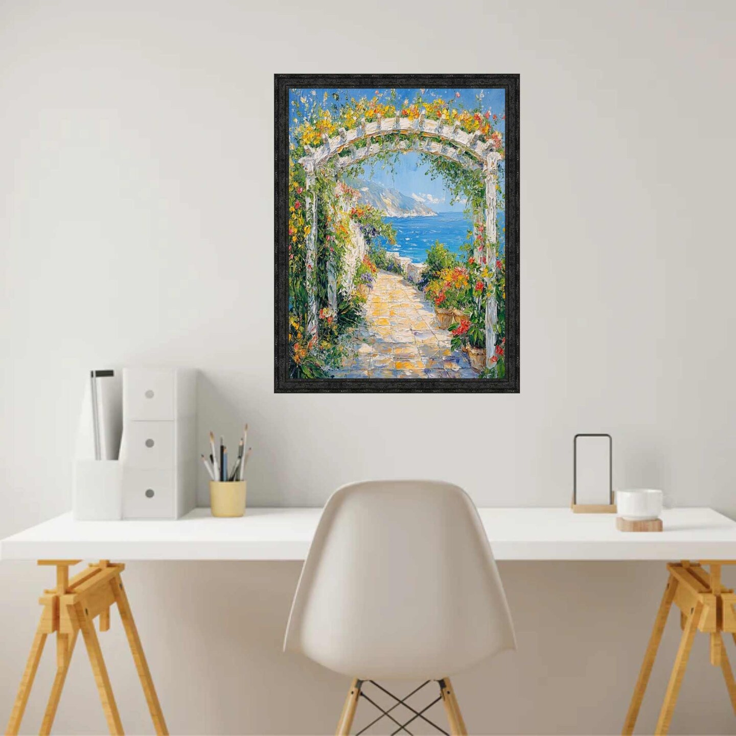 Industrial Iron Black Rail Picture Frame 30x40 frame