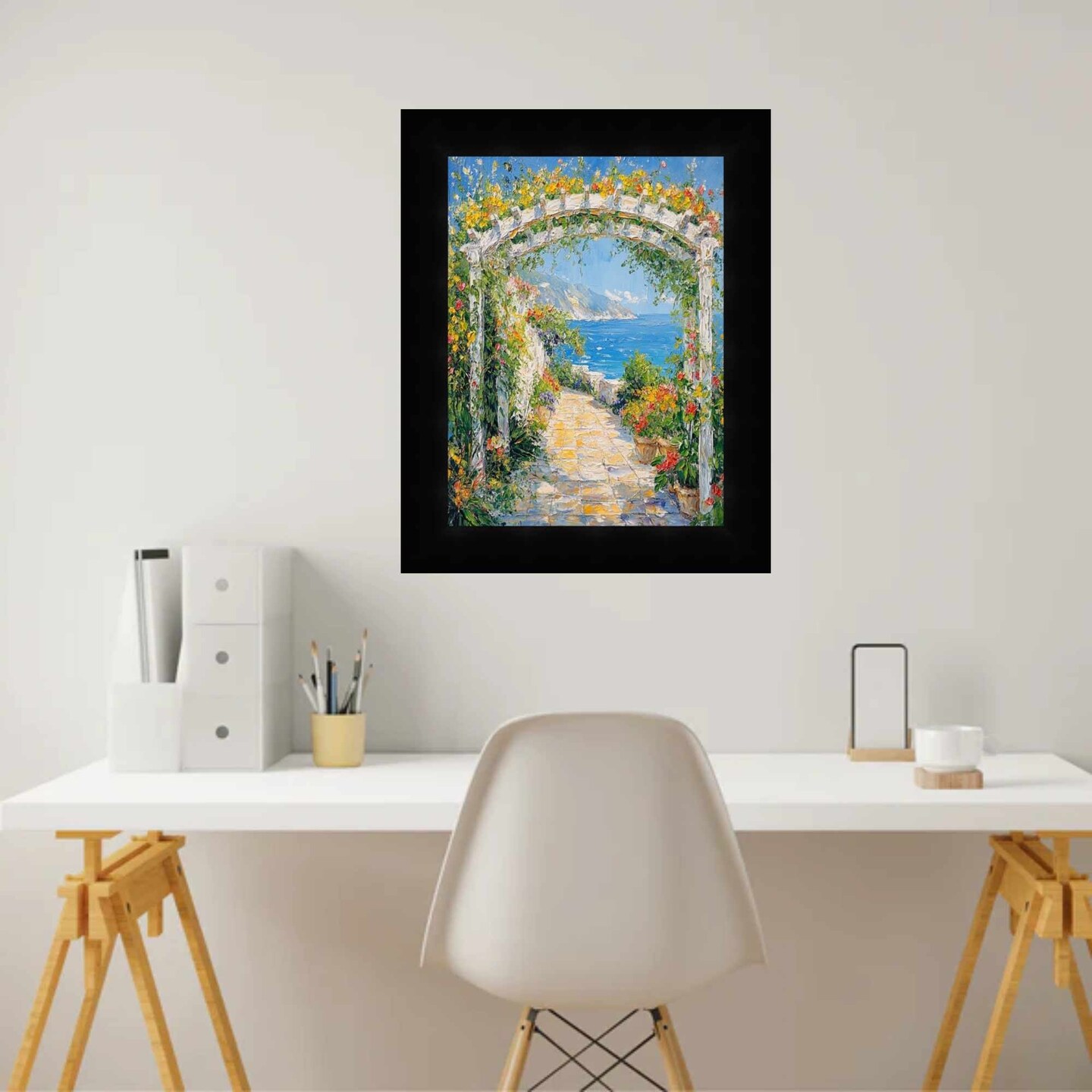 Modern Gallery Wall Gloss Black Picture Frame 11x17 frame