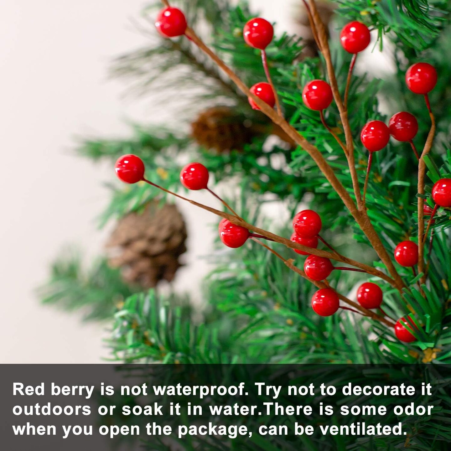 Christmas Red Berry Twig Stem (Red)