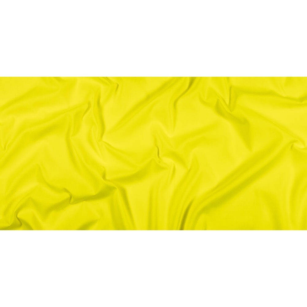 1 Yard Hi Vis Safety Yellow Polyester And Cotton Poplin Fabric