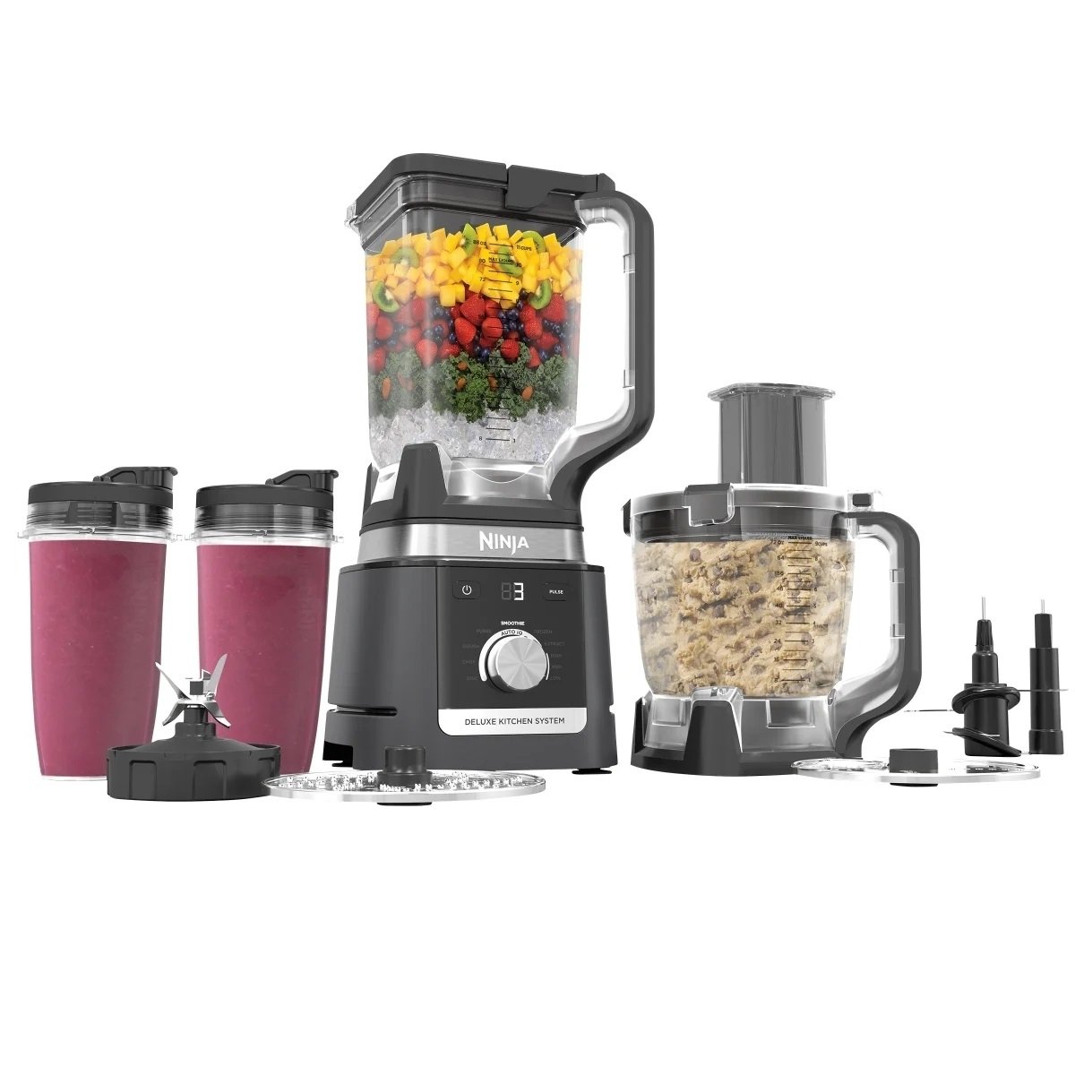 Ninja Deluxe Kitchen System With 88-Oz. Pitcher 9-Cup Processor And Auto-Iq