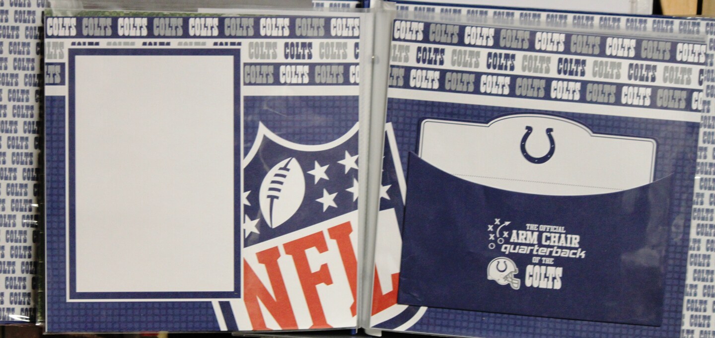NFL Indianapolis Colts Complete 8 x 8 Officially Licensed Scrapbook