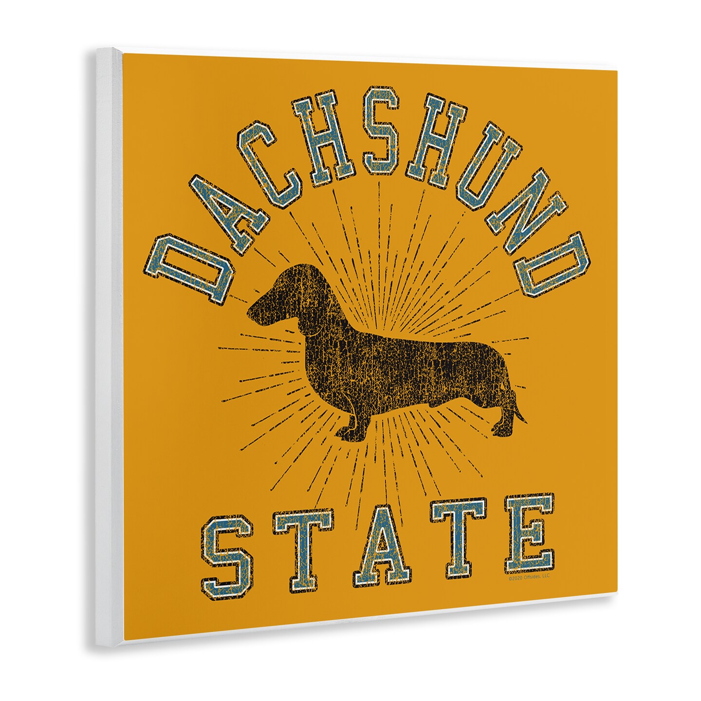 Stupell Industries Vintage Dachshund State Wall Plaque Art Design by Spirit Animals/Life Is High