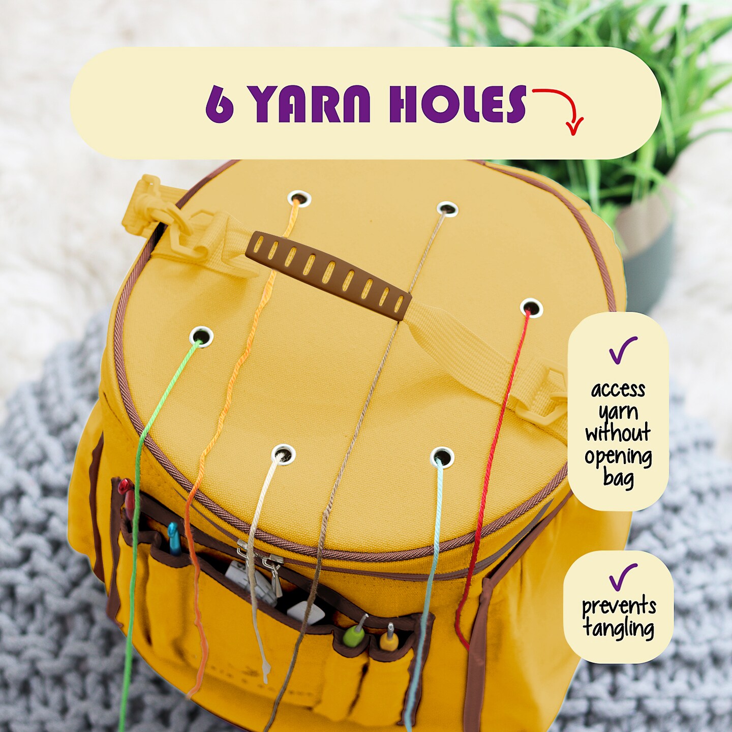 Hearth &#x26; Harbor Crochet Bag Organizer