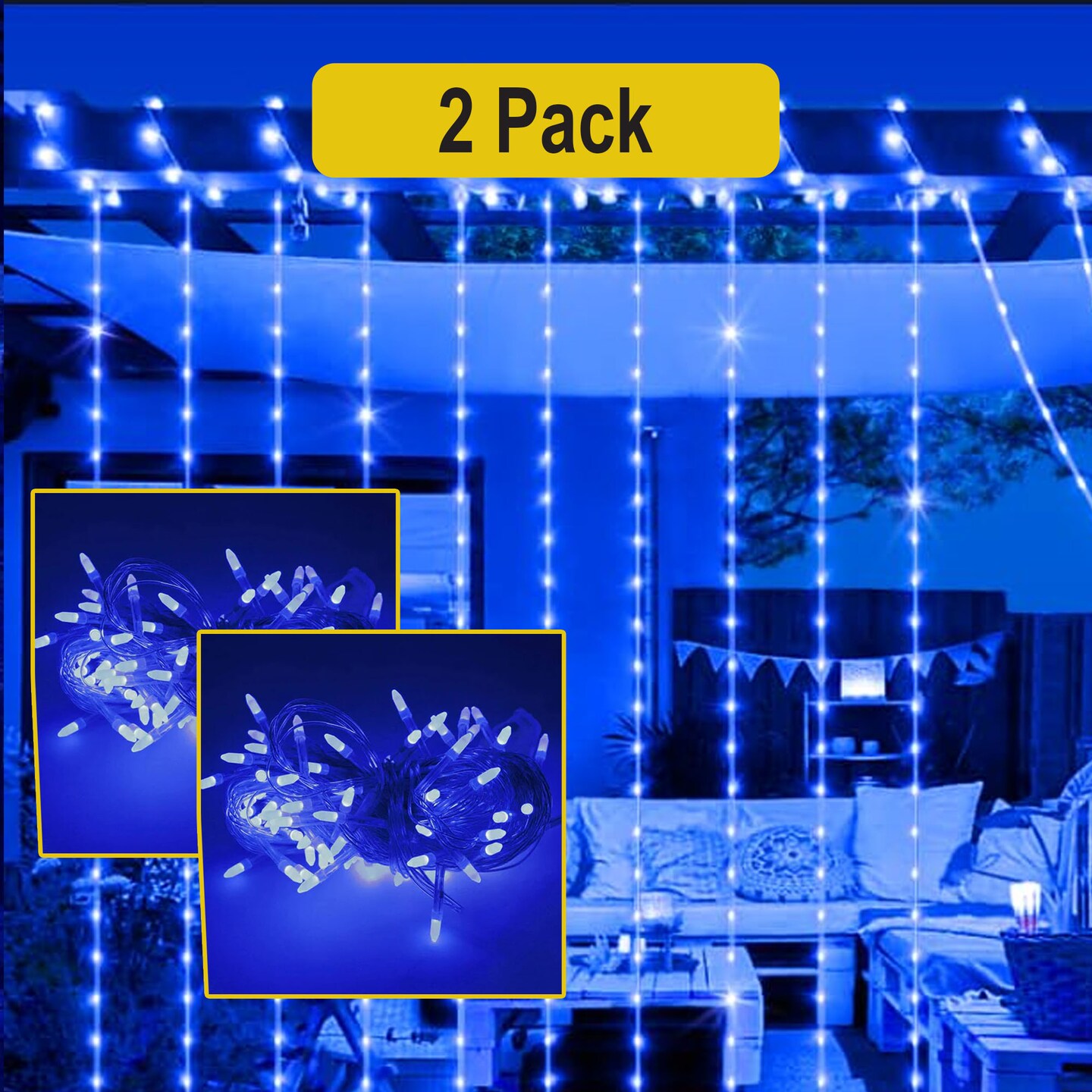 Vibrant LED String Lights 100 Bulbs For Christmas