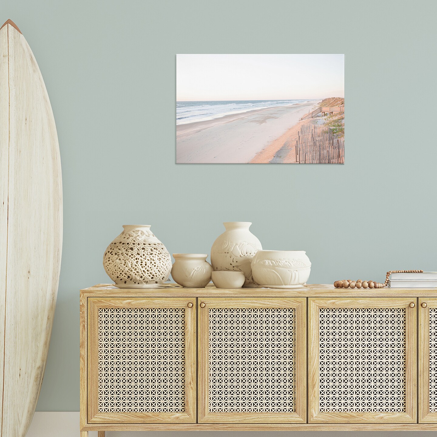 Stupell Industries Vast Beach Horizon Canvas Wall Art Design by Erin Marie