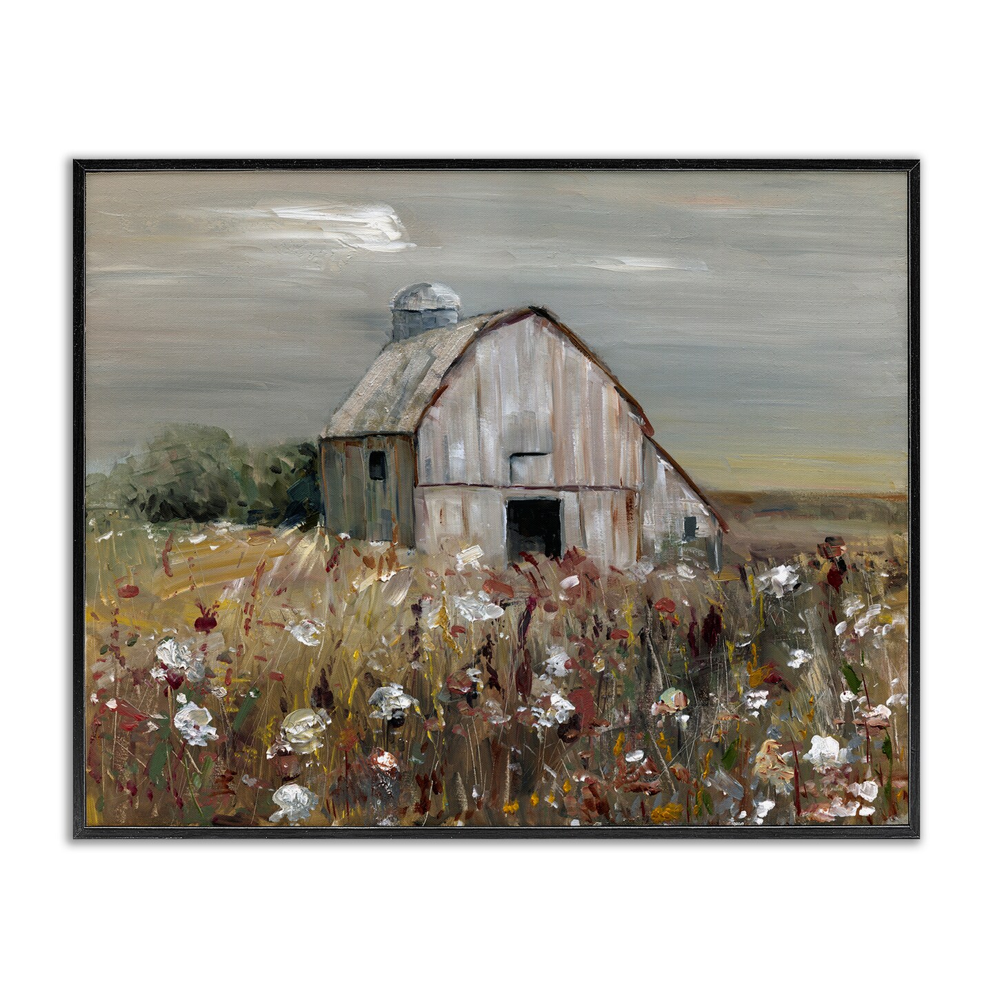 Stupell Industries Natural Farm Landscape Framed Giclee Wall Art Design ...