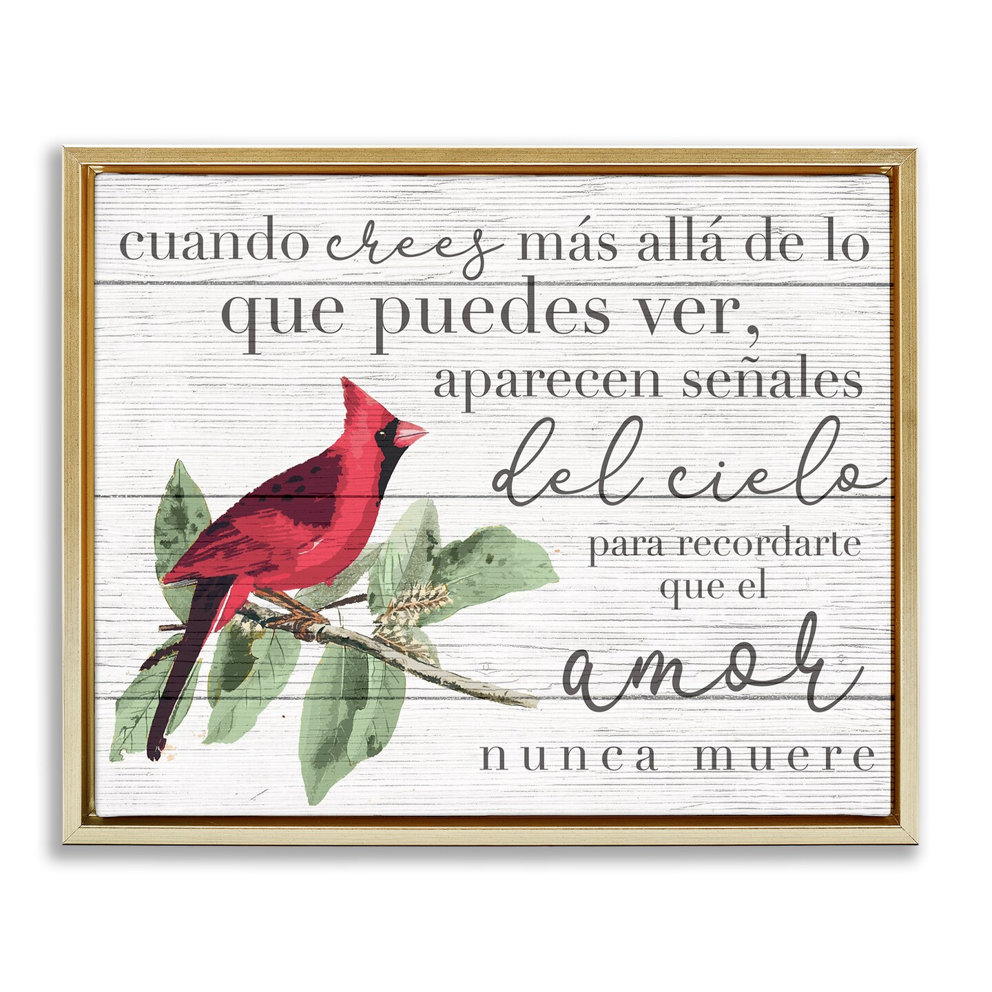 Stupell Industries Aparecen Se&#xF1;ales del Cielo Framed Floater Canvas Wall Art