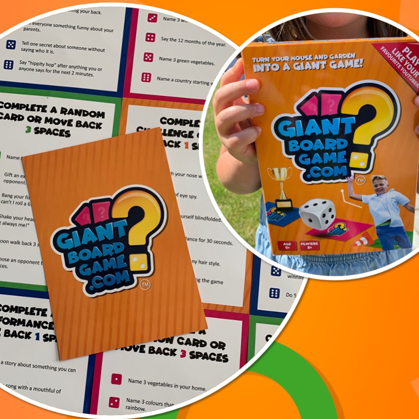 Giant Board Game | Fun Family Game with Jumbo Dice
