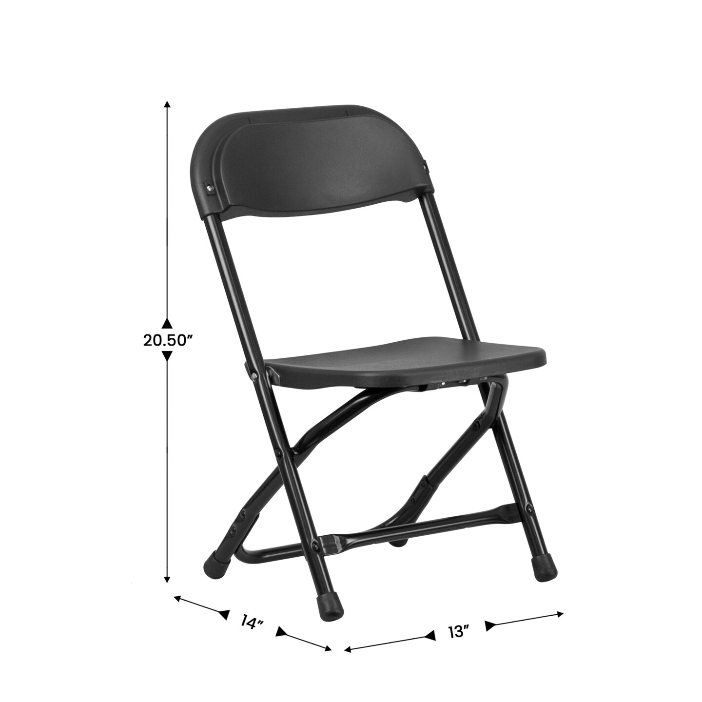 Emma and Oliver 10 Pack Kids Plastic Folding Chair Daycare Home School Furniture