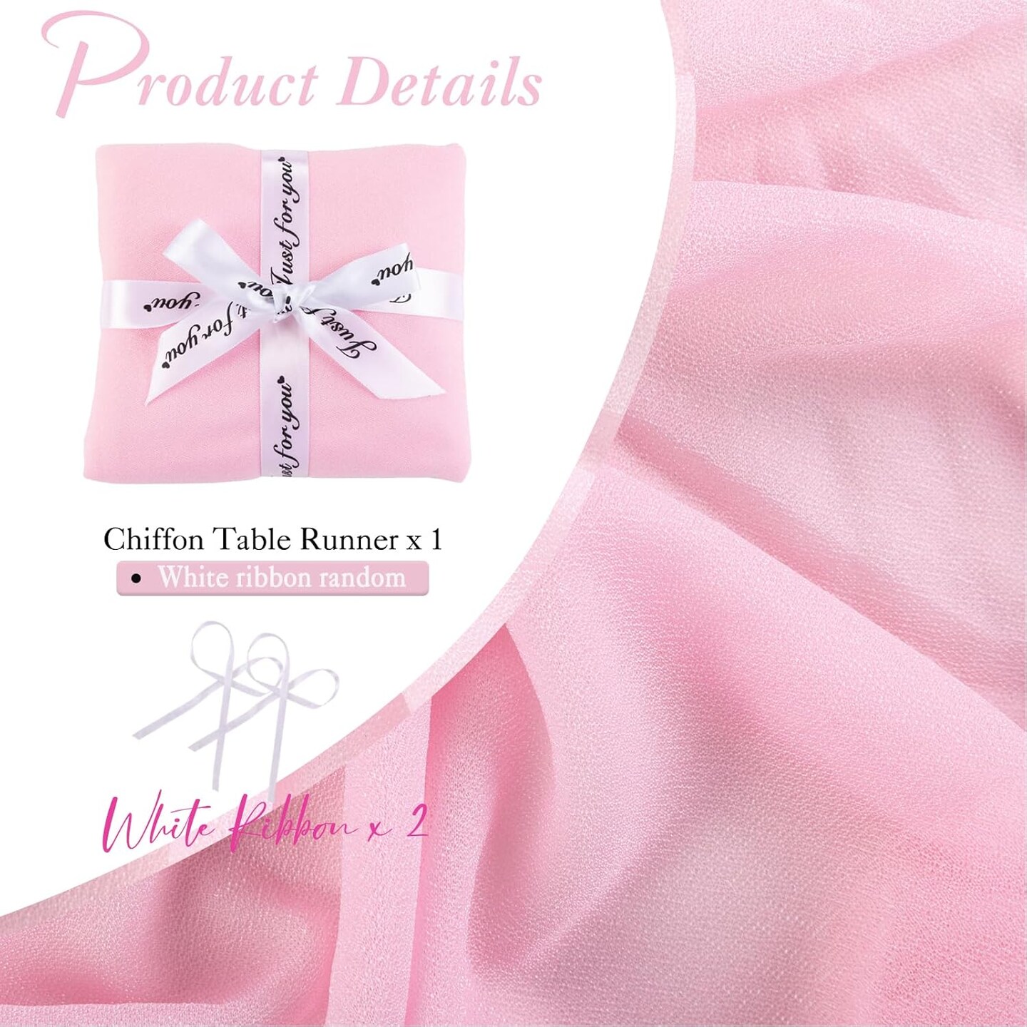 1 Pack Chiffon Table Runner Blushing Pink 12 x 120 Inches Sheer Table Runner Romantic Table Cloth for Wedding Decor 10ft Tulle Table Runner Table Decorations for Birthday Party
