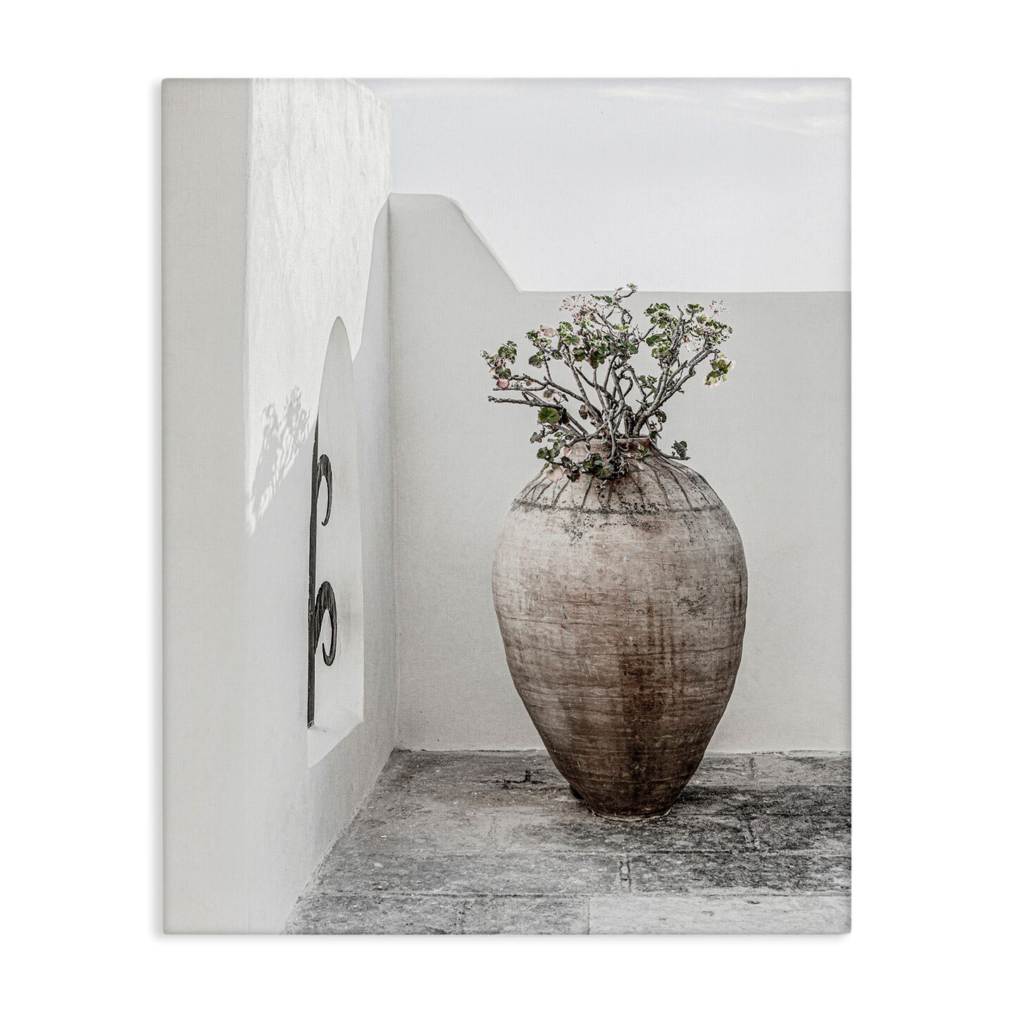 Stupell Industries Flower Vase with Architecture Canvas Wall Art Design by Incado